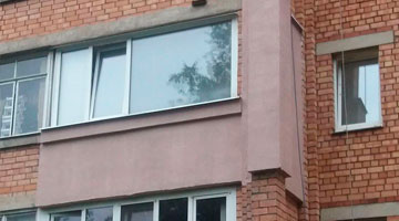 Услуги промышленных альпинистов в Минске. Утепление балкона